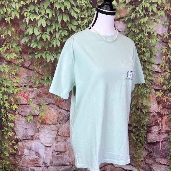 VINEYARD VINES Mint Green Graphic Tee, S AS-IS - Picture 8 of 11
